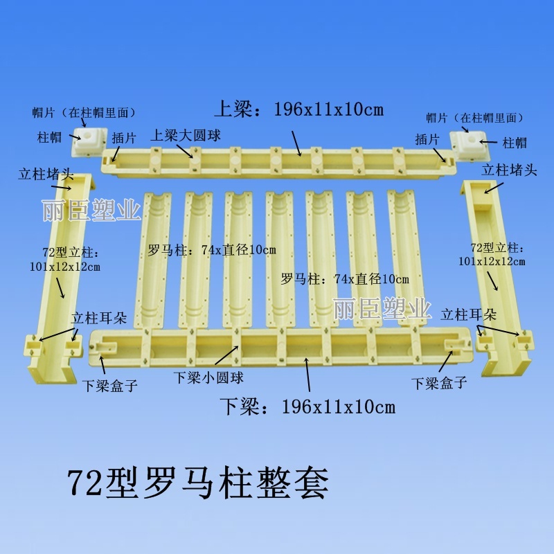 橋梁護(hù)欄模具尺寸